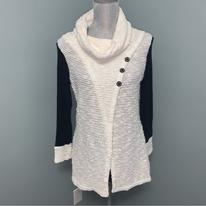 MICHAEL TYLER women size small cowl neck knit sweater long sleeve office wear